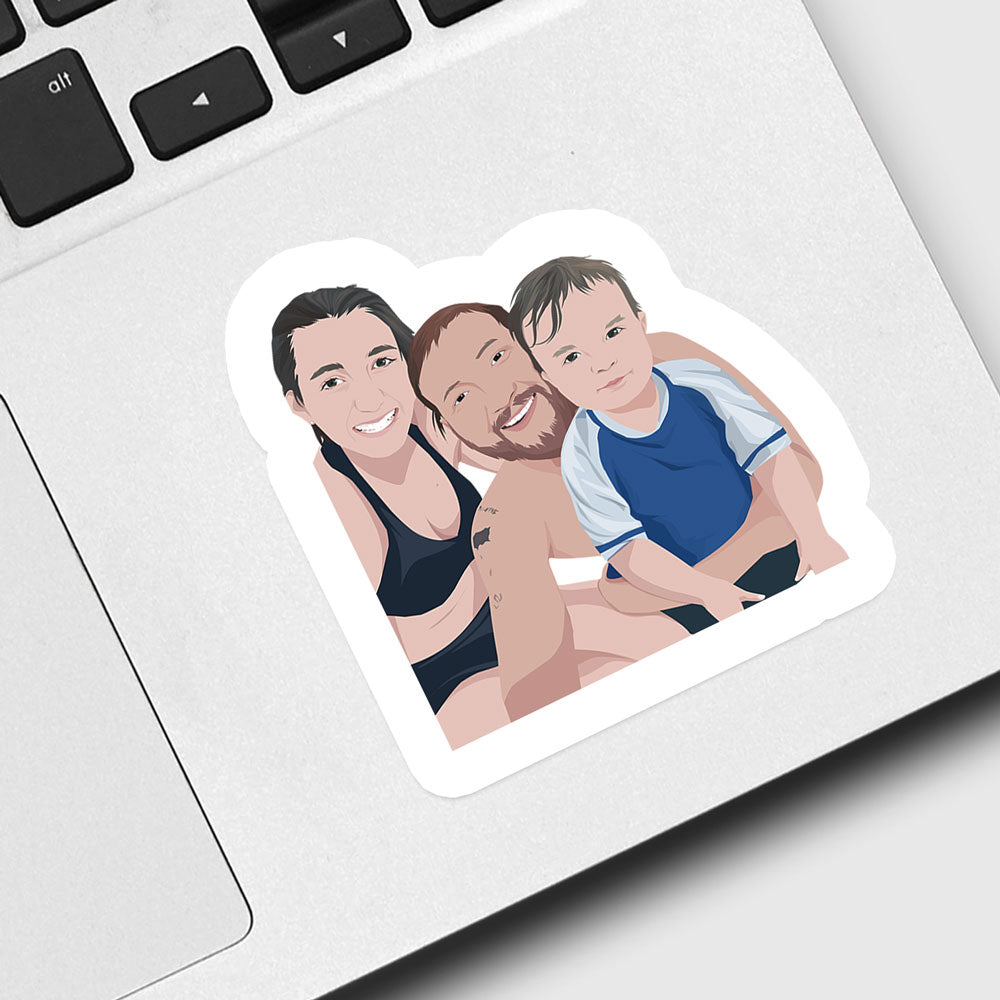 Custom Family Photo Stickers