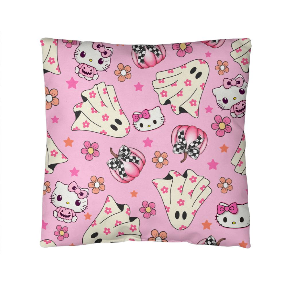 Hello Kitty Pink Halloween Pillow