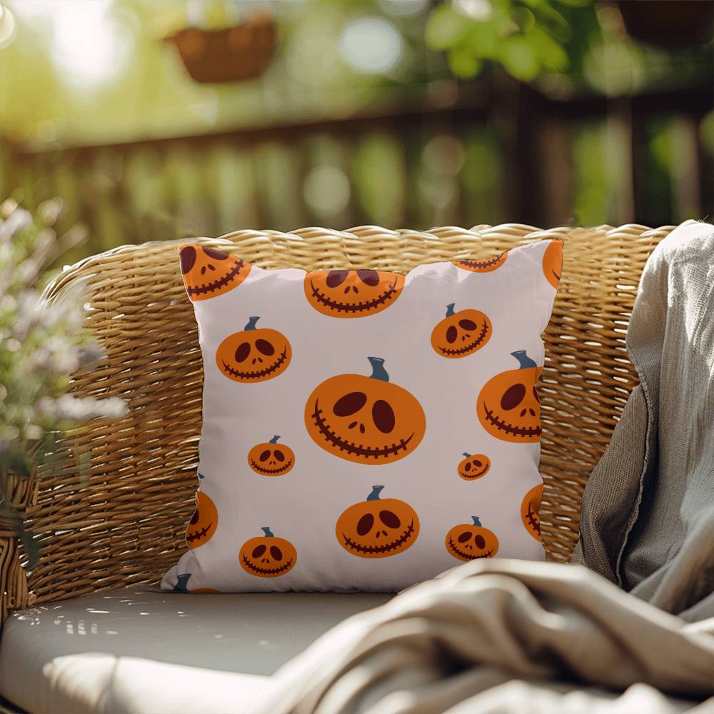 Halloween Pink Pumpkin Pillow