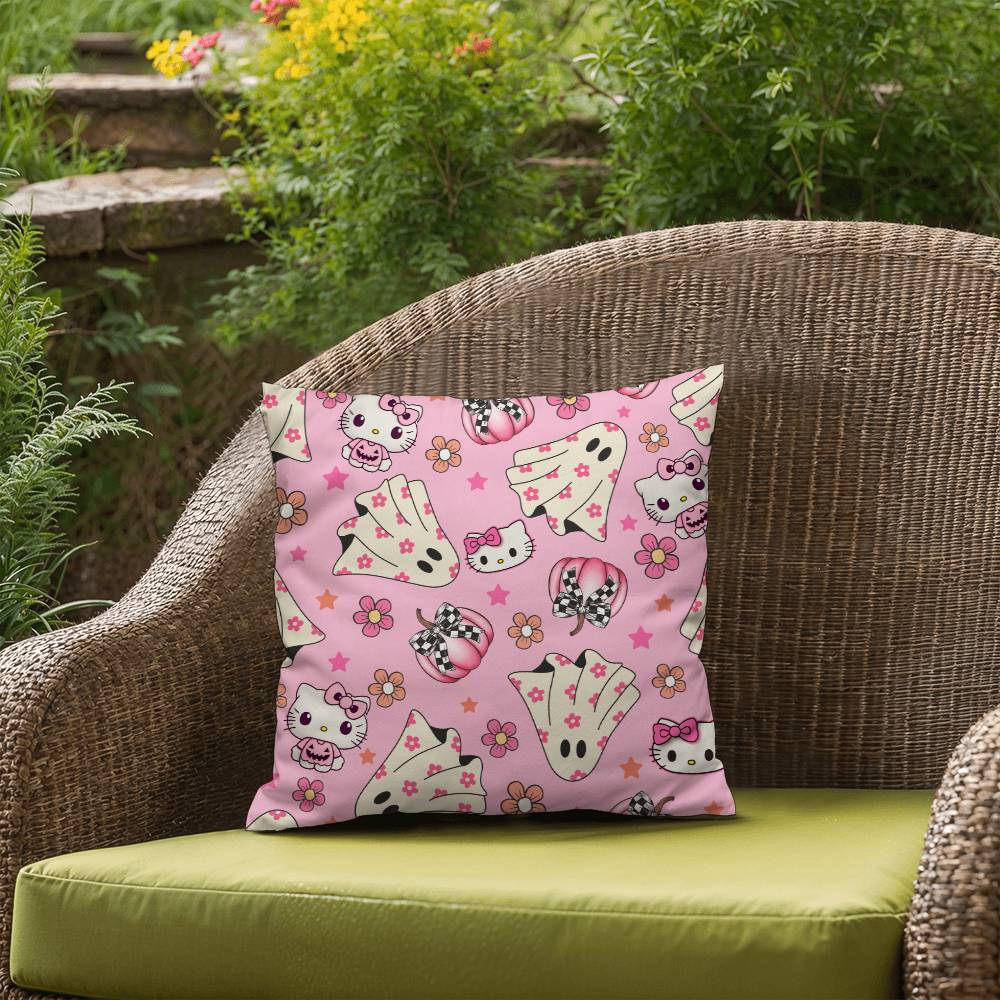 Hello Kitty Pink Halloween Pillow