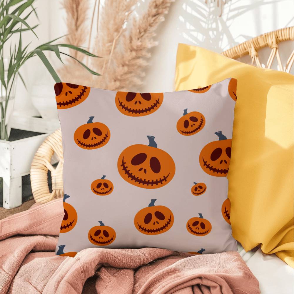 Halloween Pink Pumpkin Pillow