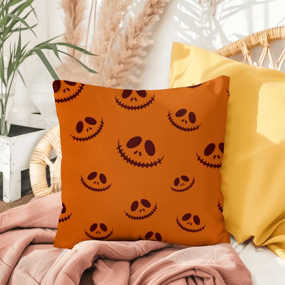 Halloween Pumpkin Smile Pillow