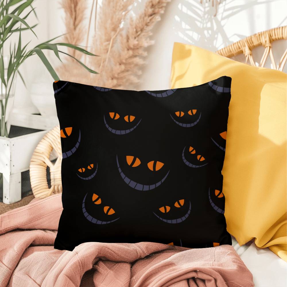 Halloween Pumpkin Smile in Dark Pillow