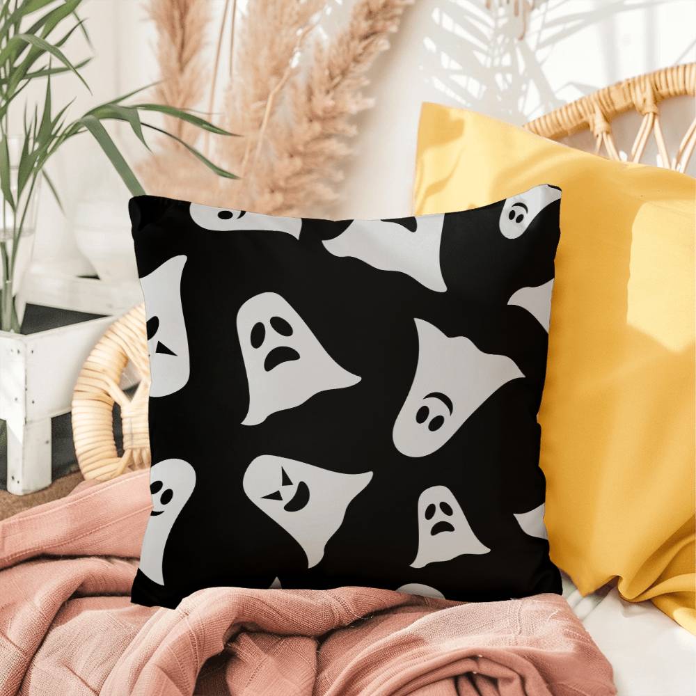 Halloween Ghosts in Dark Pillow