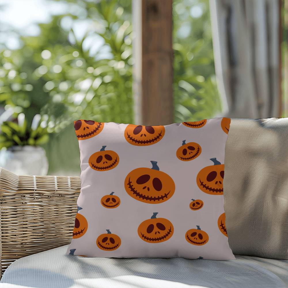 Halloween Pink Pumpkin Pillow