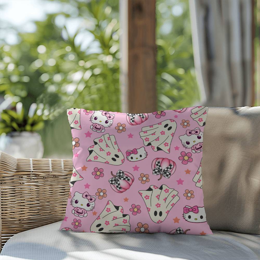 Hello Kitty Pink Halloween Pillow