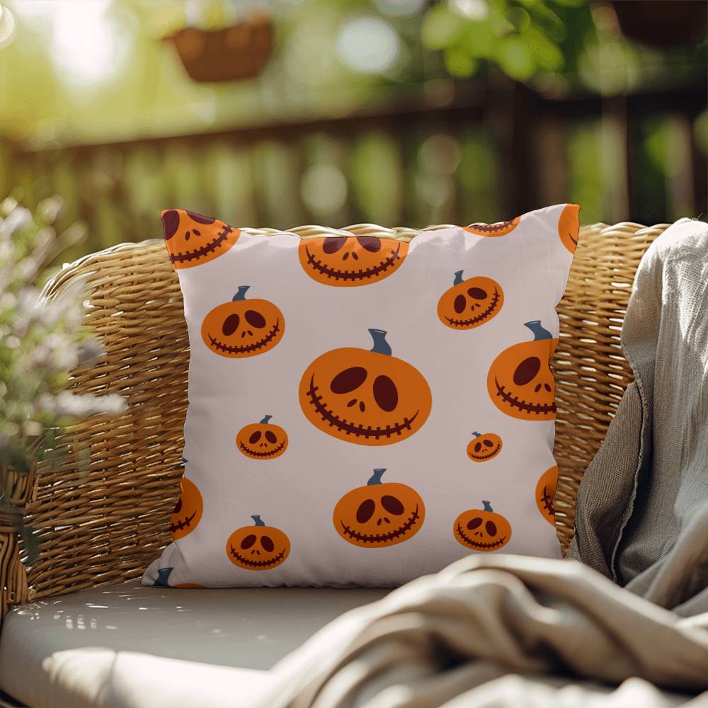 Halloween Pink Pumpkin Pillow