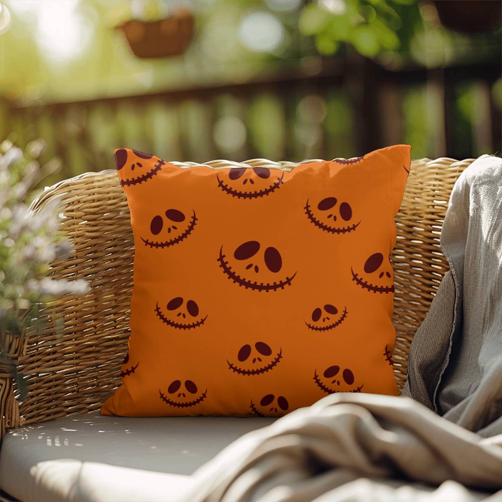 Halloween Pumpkin Smile Pillow