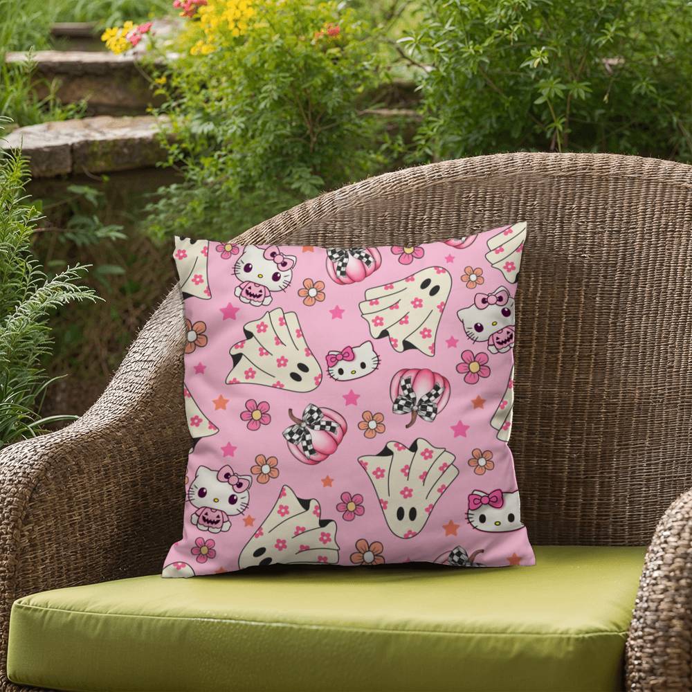 Hello Kitty Pink Halloween Pillow