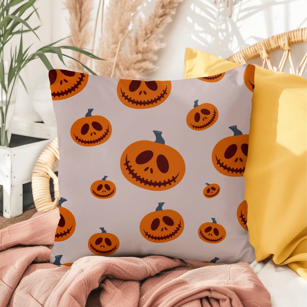 Halloween Pink Pumpkin Pillow