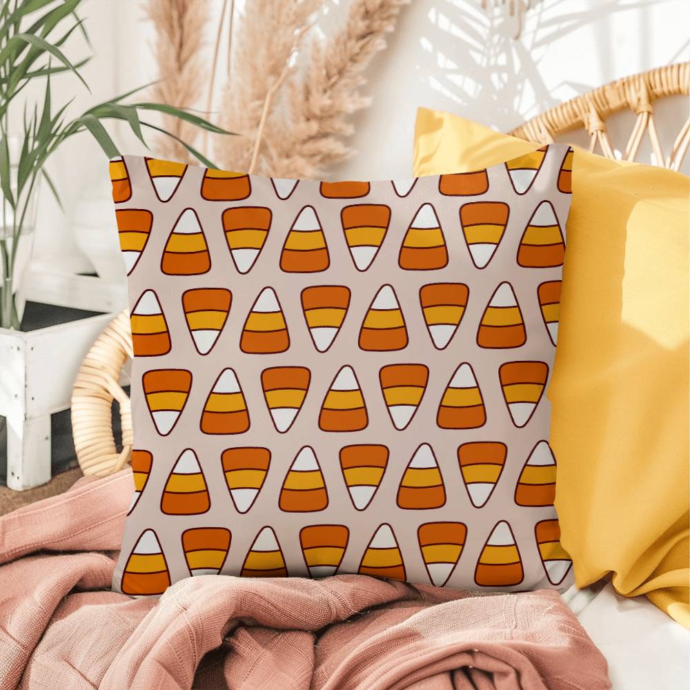 Halloween Orange Candies Pillow