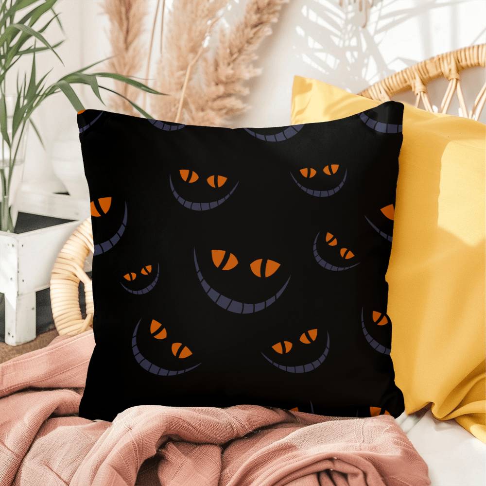 Halloween Pumpkin Smile in Dark Pillow