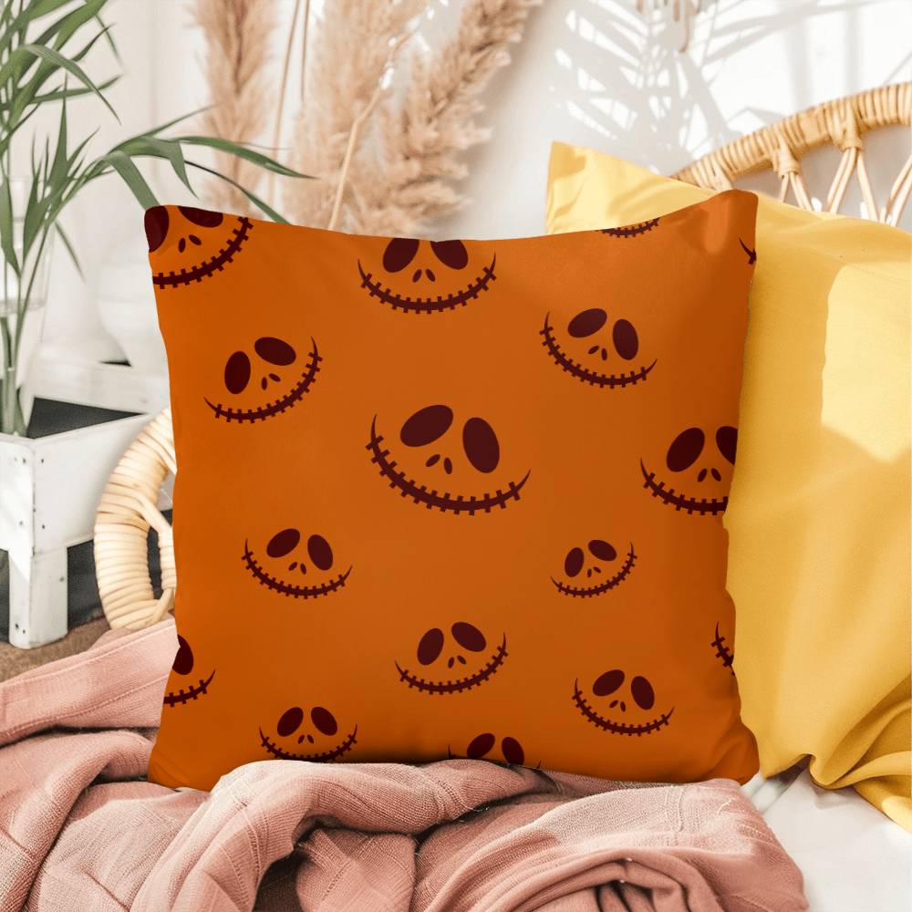 Halloween Pumpkin Smile Pillow