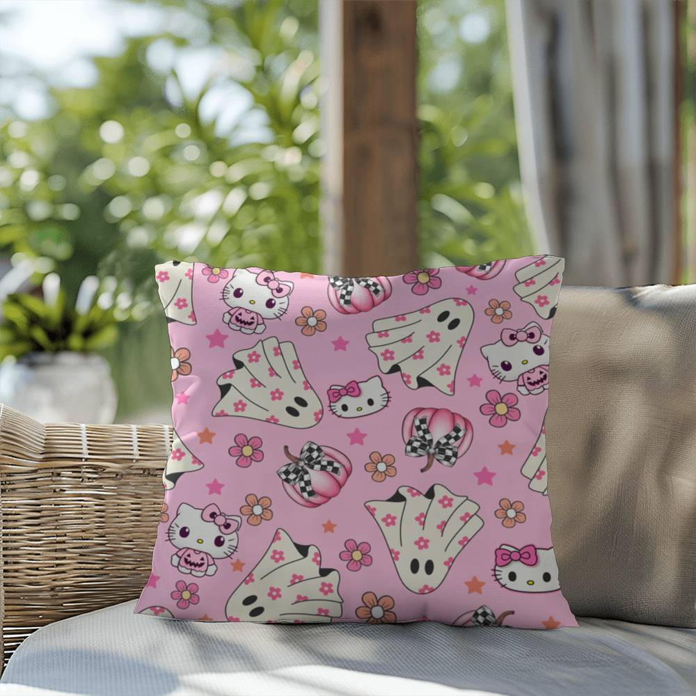 Hello Kitty Pink Halloween Pillow