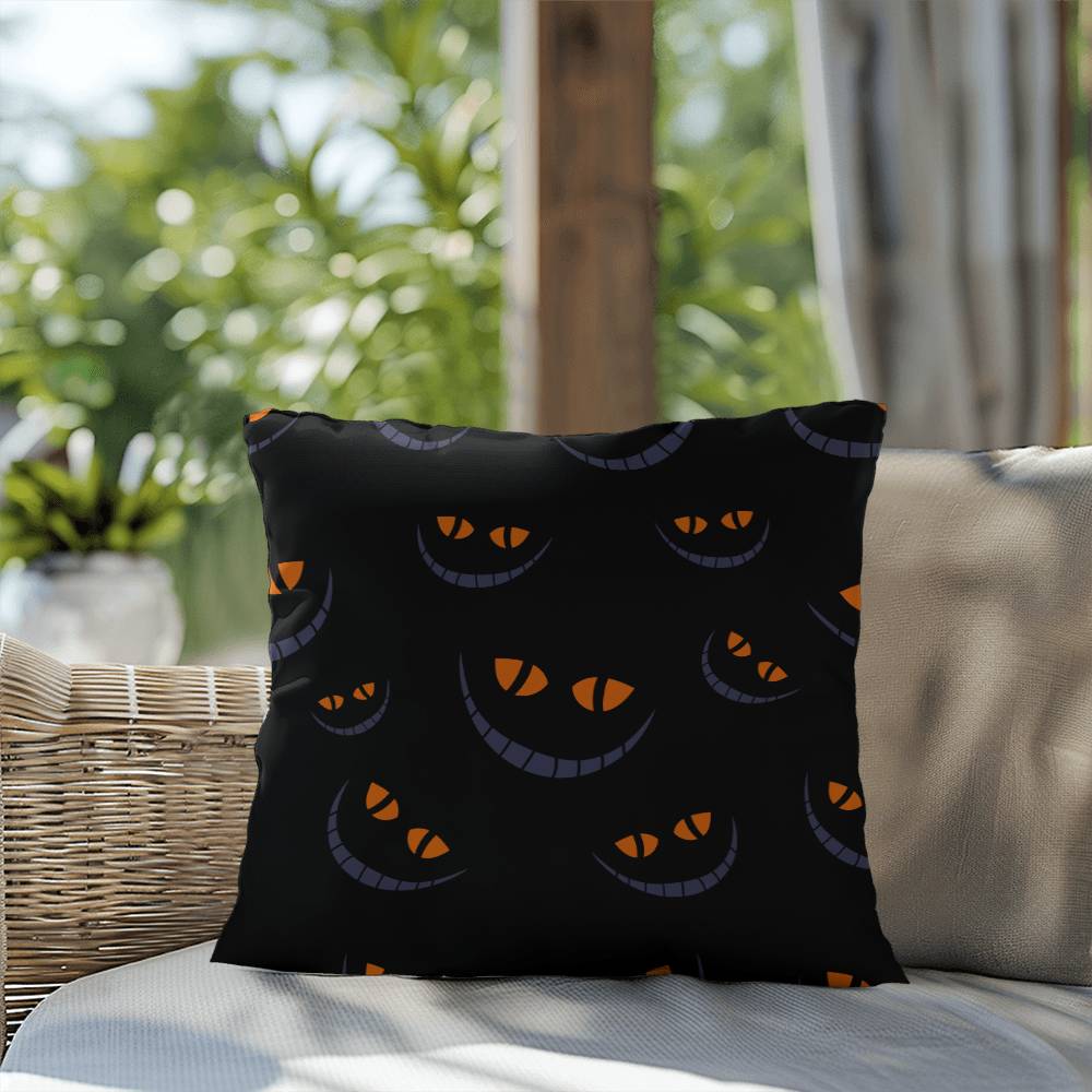 Halloween Pumpkin Smile in Dark Pillow