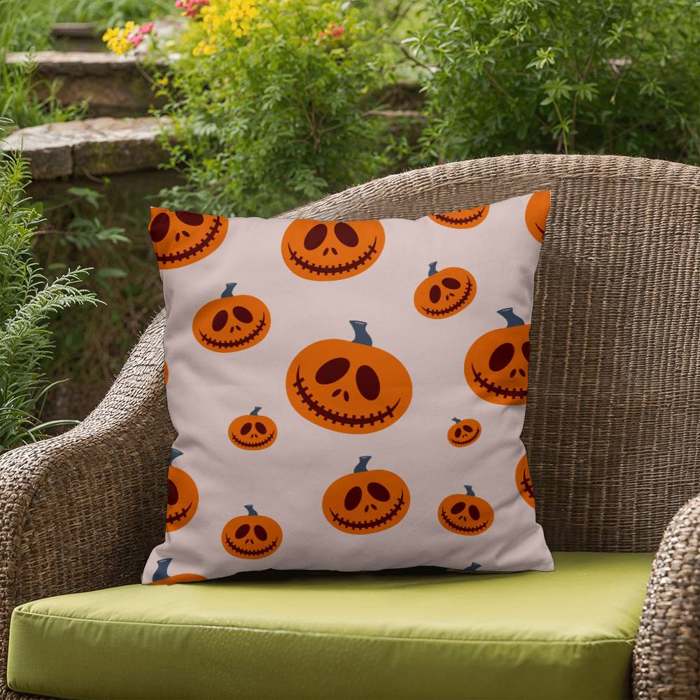 Halloween Pink Pumpkin Pillow