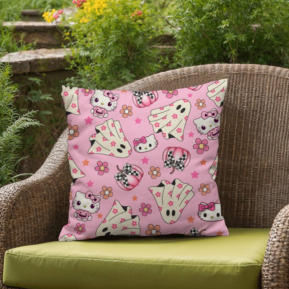 Hello Kitty Pink Halloween Pillow