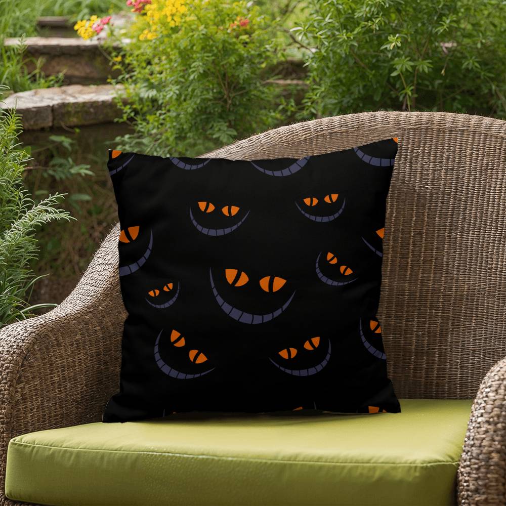 Halloween Pumpkin Smile in Dark Pillow