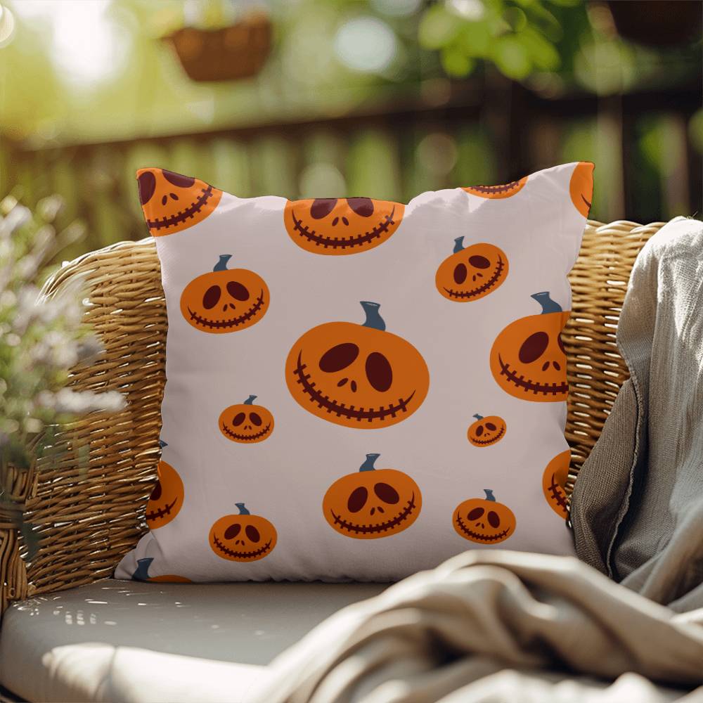 Halloween Pink Pumpkin Pillow