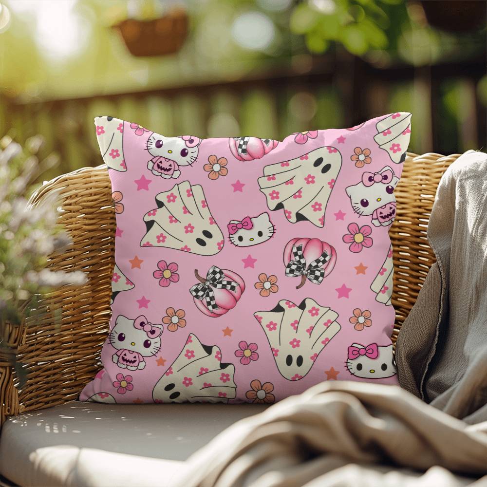 Hello Kitty Pink Halloween Pillow