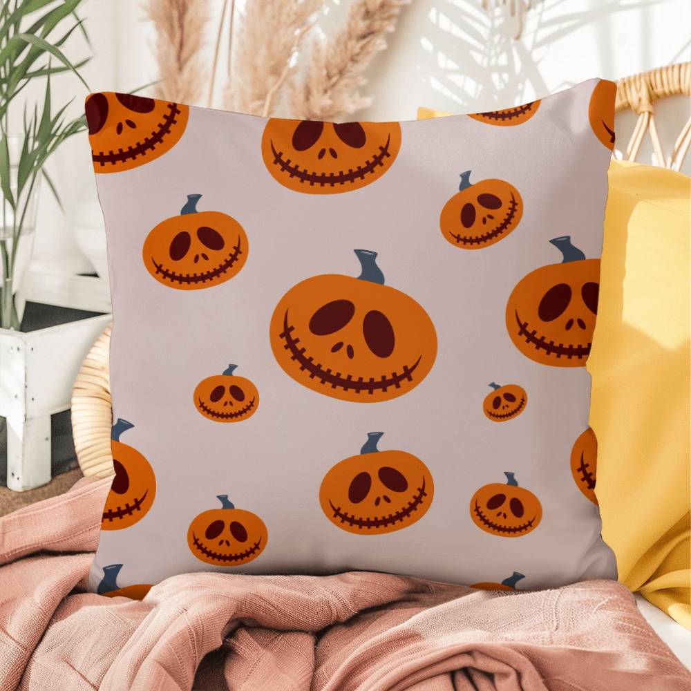 Halloween Pink Pumpkin Pillow