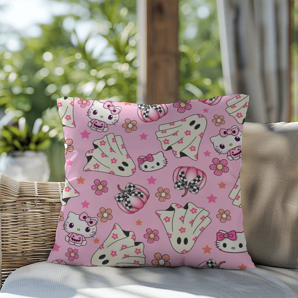 Hello Kitty Pink Halloween Pillow