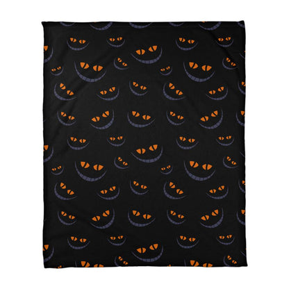 Coral Fleece Halloween Dark Smile Blanket