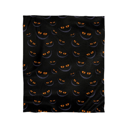 Mink Touch Fleece Halloween Dark Smile Blanket