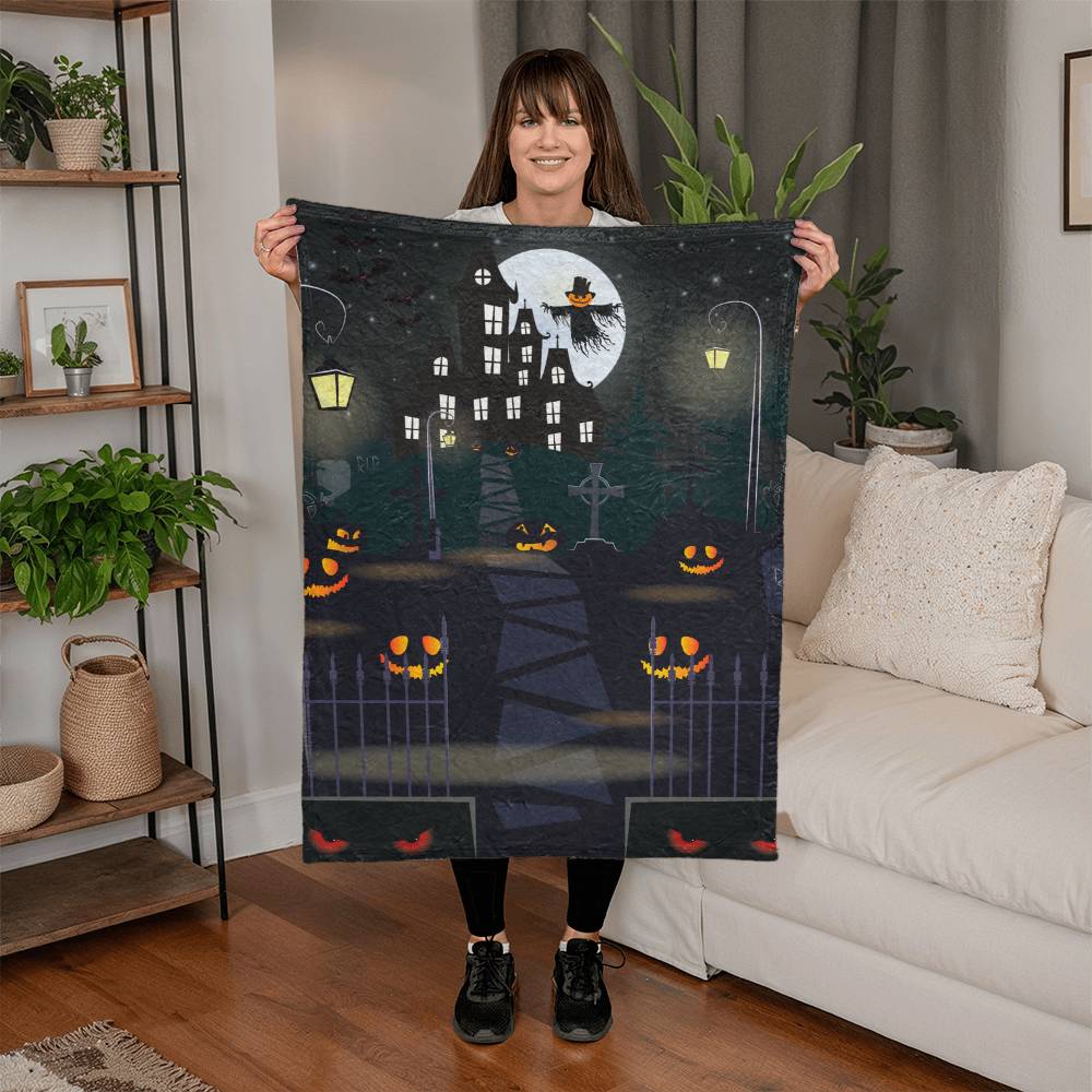 Mink Touch Fleece Blanket Halloween Night