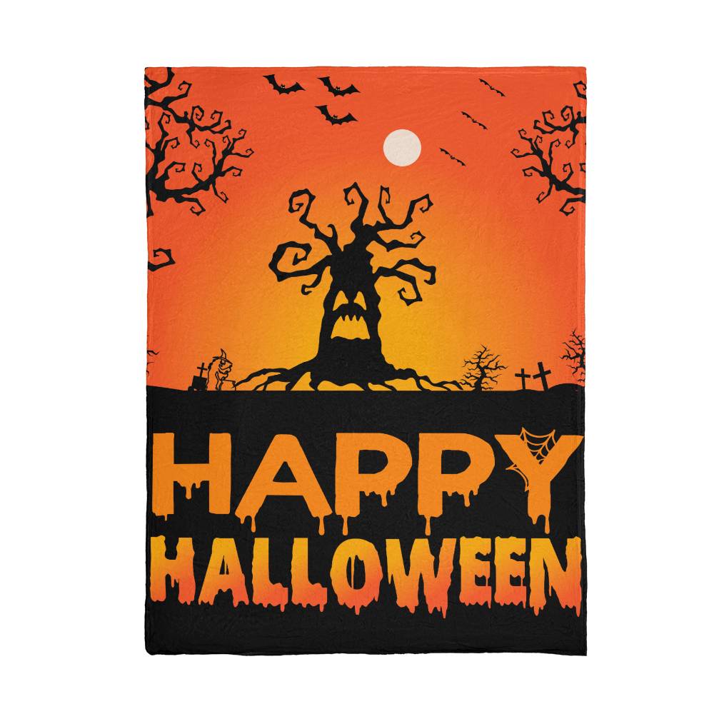 Mink Touch Fleece Blanket Happy Halloween