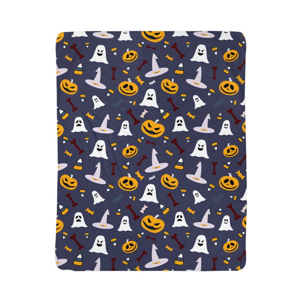 Sherpa Fleece Halloween Dark Party Blanket