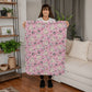 Sherpa Fleece Hello Kitty Pink Halloween Blanket