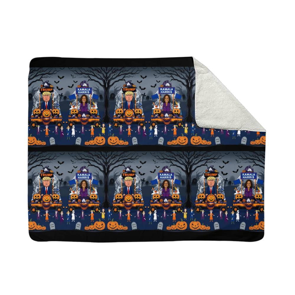 Halloween Parade Sherpa Fleece Blanket