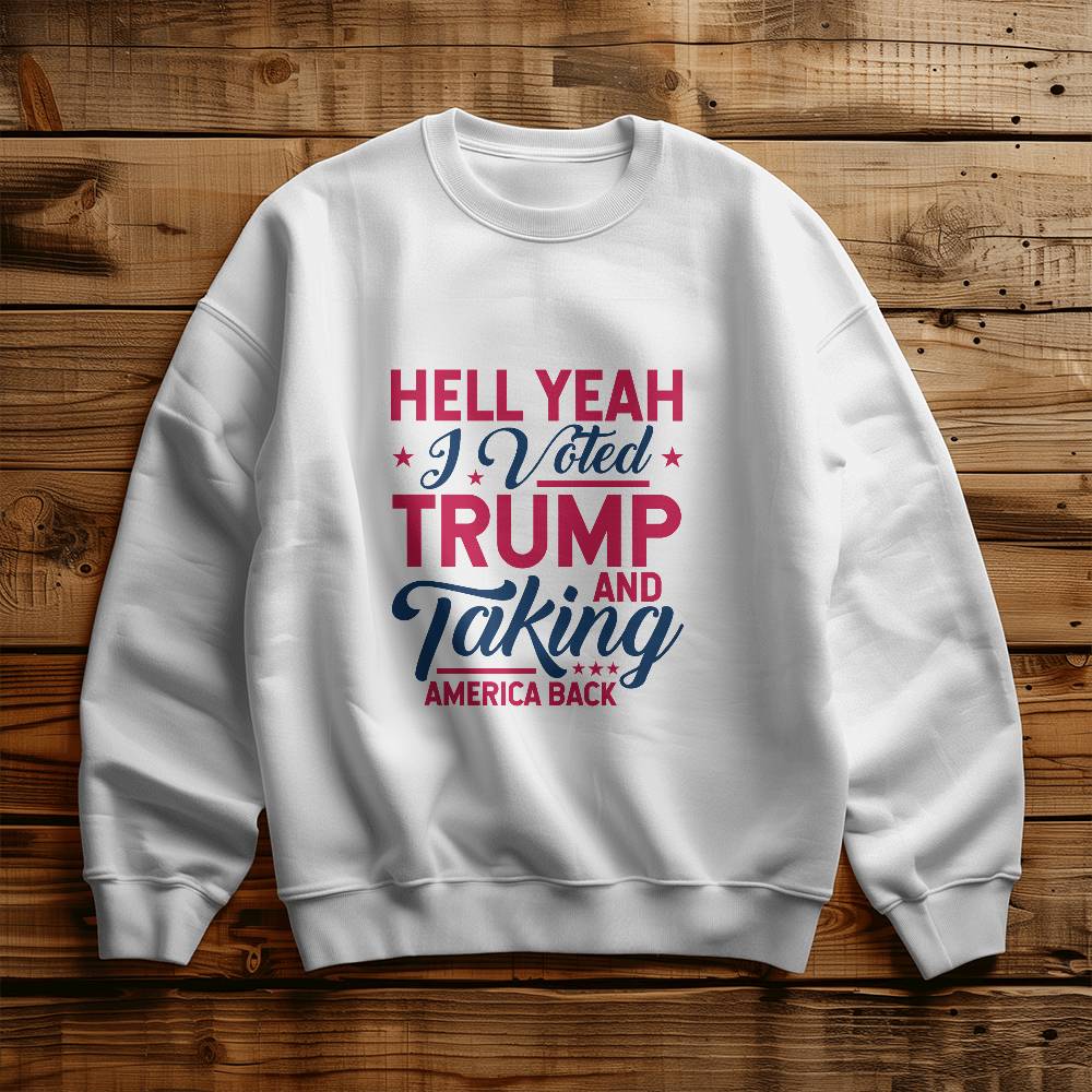 I Voted Trump Unisex Crewneck Sweatshirt!