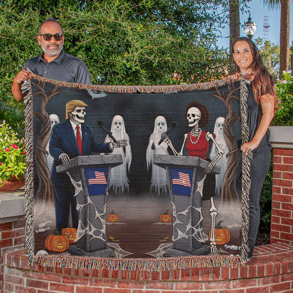 Halloween Debate of the Year Heirloom Woven Blanket